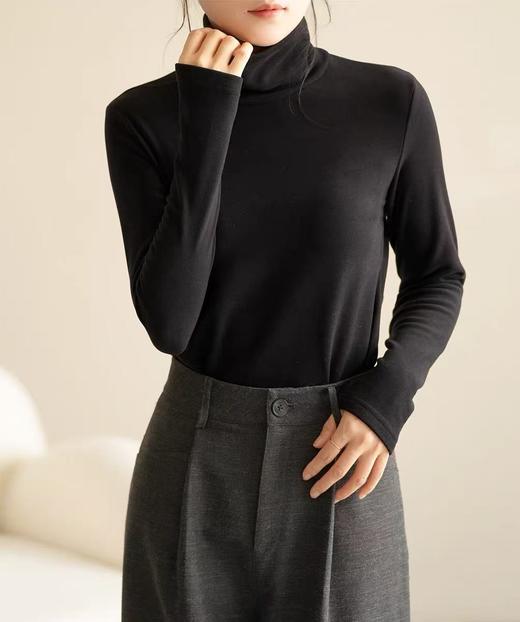 【孤品捡漏】G34双面徳绒黑色打底衫-喜出 商品图0