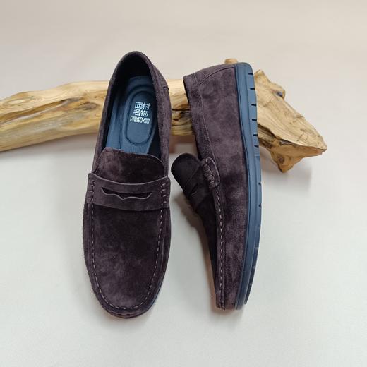 【七夕礼】西村名物2025年秋季新款复古轻便男士休闲鞋圆头豆豆男鞋X15CW31061 商品图5