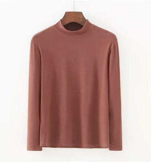 【孤品捡漏】微脏G04徳绒咖色半高领打底衫-喜出 商品图1