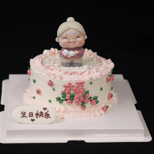 粉色系贺寿款蛋糕KC481 商品图0
