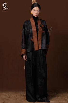 荷木HEMU丨莨绣·宽腿裤