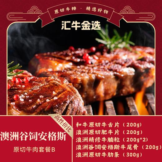 澳洲谷饲安格斯原切牛肉199套餐B 商品图0