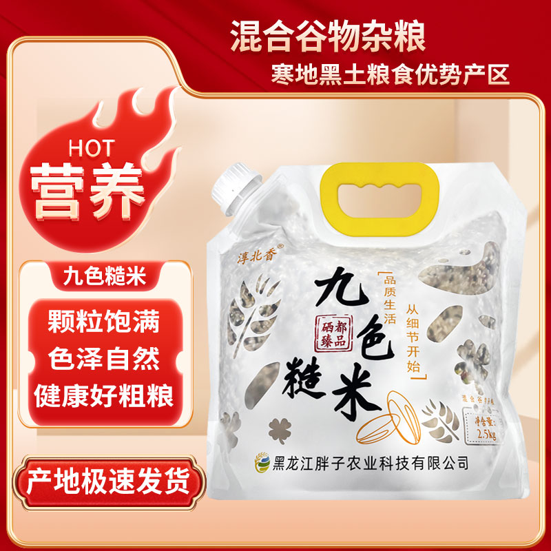 海伦半亩田九色糙米 2.5kg  吸嘴袋