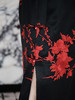 盛唐婧| 重磅三醋酸刺绣修身开叉半身裙-红色 商品缩略图2
