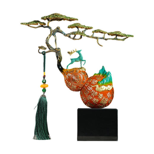 E-QK-BJ1536A  福来禄来百福摆件小号 商品图0