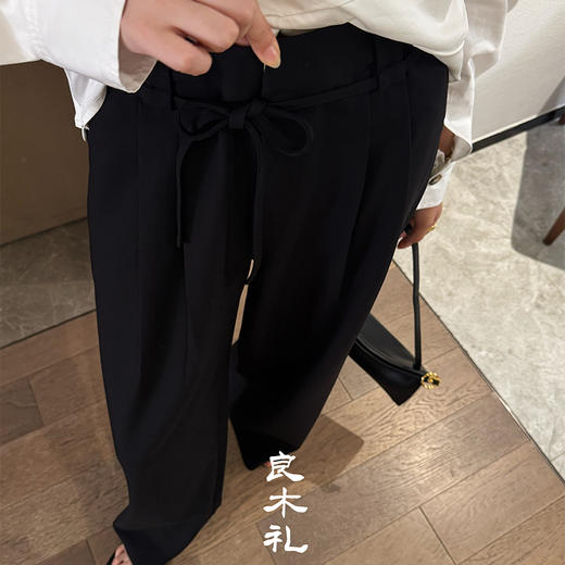 【特价不退换】【现货】良木礼系带西裤（258492） 商品图4