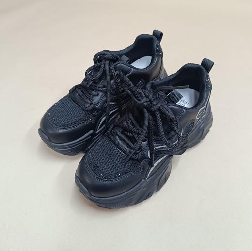 【潮流爆款】西村名物2025年秋季新款厚底轻便时尚带水钻休闲百搭透气老爹鞋运动鞋X25CM31811 商品图3