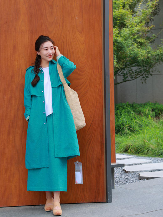 【2026东衣作】琉璃·风衣（20805107法翠） 商品图1