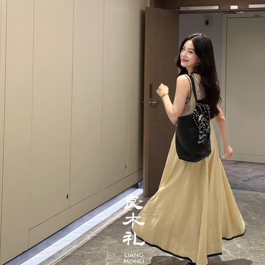 【预售7天】良木礼亚麻连衣裙（X7421） 商品图4