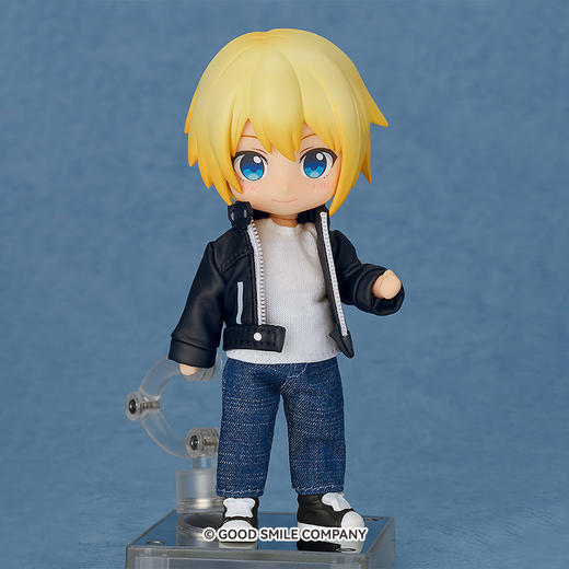 【GSC补款】粘土娃 服装套组 骑行夹克（黑/象牙白） 商品图3