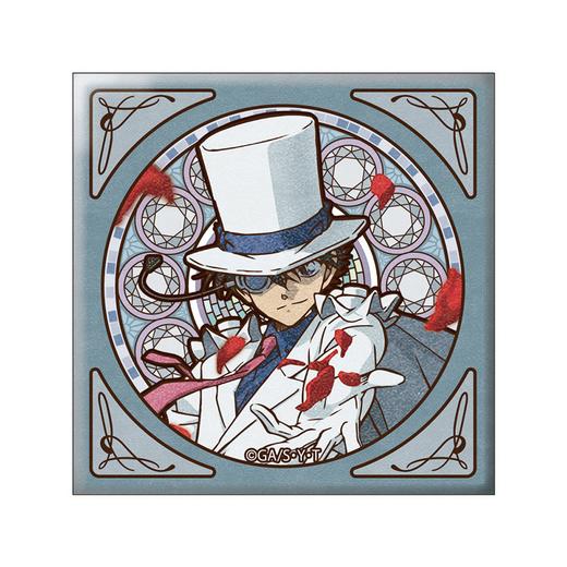 名侦探柯南 怪盗基德 慕夏文艺复兴 方形徽章 吧唧 国谷 商品图0