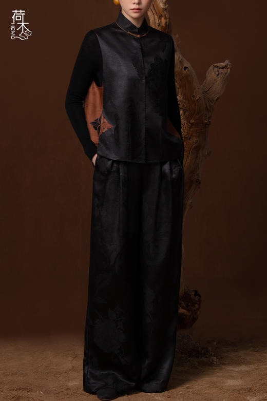 荷木HEMU丨莨绣·宽腿裤 商品图3