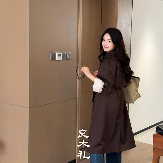 【预售7天】良木礼印花休闲大衣（Q258270） 商品图4