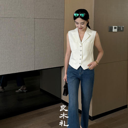 【预售7天】良木礼无袖V领马甲（Q258155） 商品图5