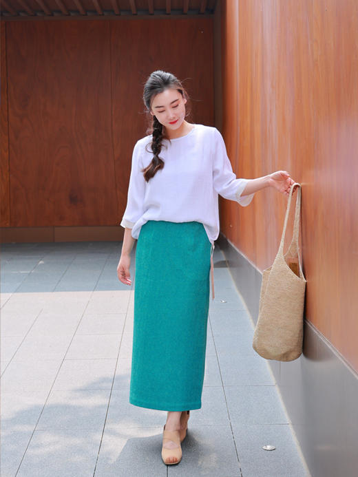 【2026东衣作】半裙（24706757B法翠） 商品图0