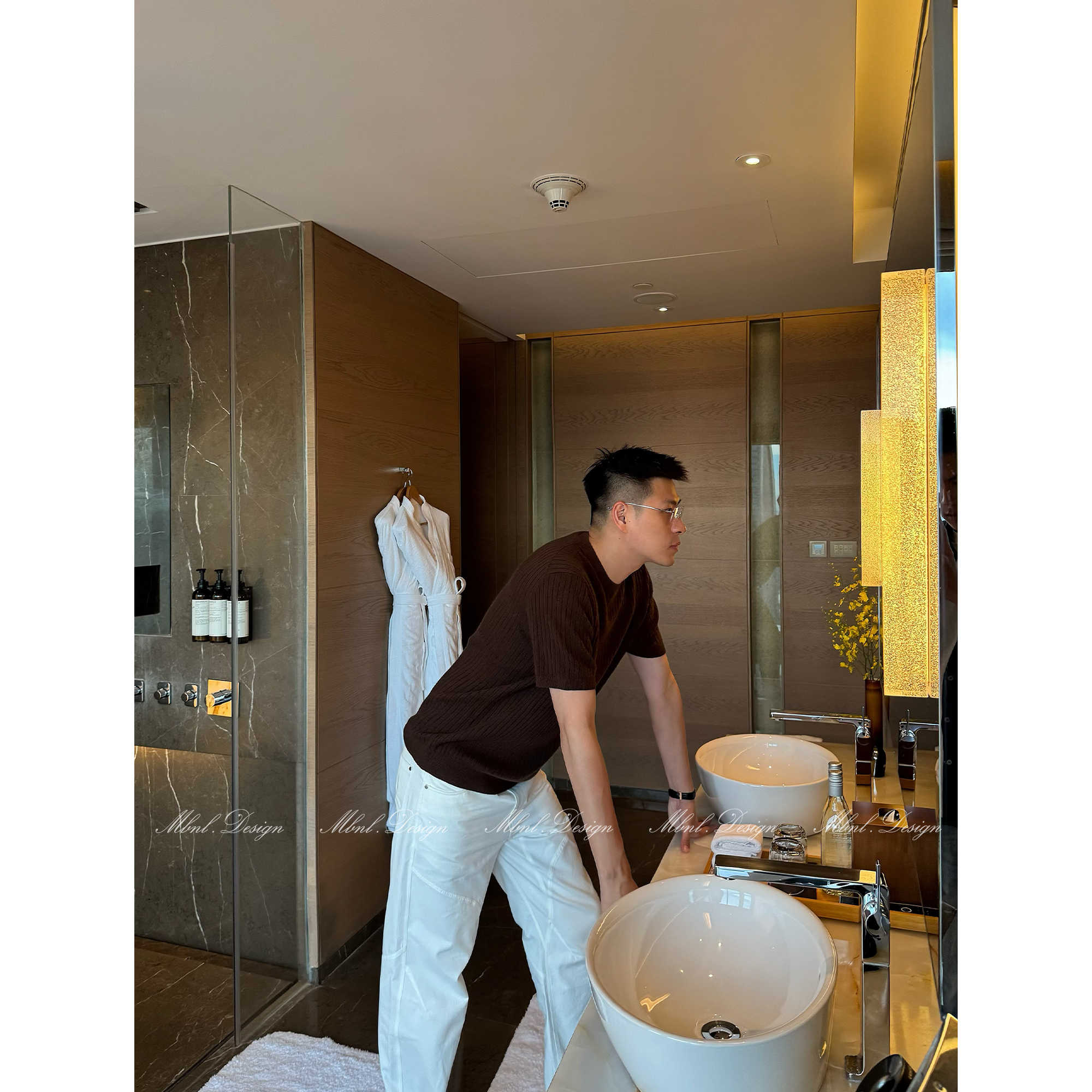 「bc羊绒」秦磊男装羊绒羊毛混纺经典坑条毛衫LL-WSY1116 N8商品图4