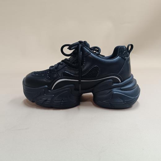 【潮流爆款】西村名物2025年秋季新款厚底轻便时尚带水钻休闲百搭透气老爹鞋运动鞋X25CM31811 商品图5