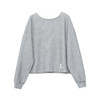 VIMAGE纬漫纪肌理感灰色宽松卫衣棉混纺撞色休闲秋季新款小上衣V2413103 商品缩略图6