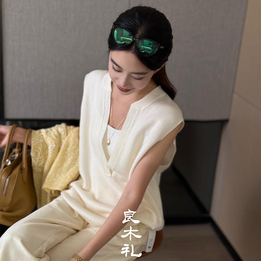 良木礼美丽诺羊毛背心（Q258286） 商品图4