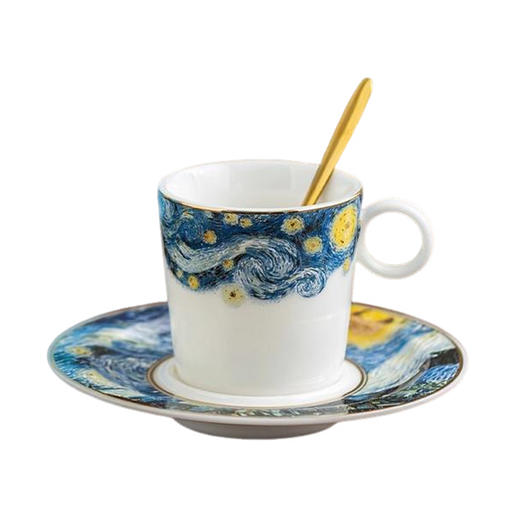 B-XJY-徐建勇-0950/0951 星空/福蝶 小咖啡杯 商品图0