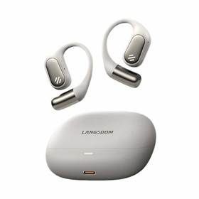 兰士顿耳机 TE09米白 开放式运动耳机