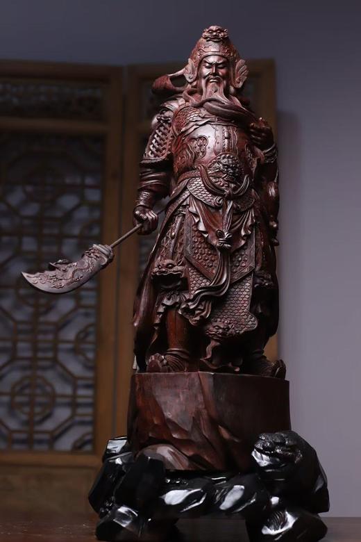 武财神关公°小叶紫檀重器摆件 商品图0