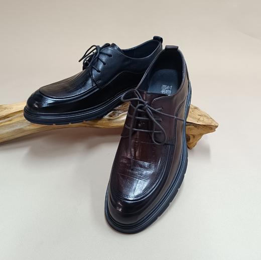 【七夕礼】西村名物2025年秋季新款商务正装男士压花潮鞋男鞋X15CV31271 商品图3