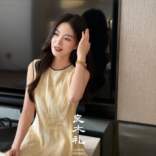 【预售7天】良木礼亚麻连衣裙（X7421） 商品图0