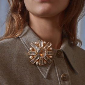 北京仓｜Goossens Paris-Baguette-天然水晶 巴洛克珍珠 胸针 吊坠（两种戴法）［法国设计师］