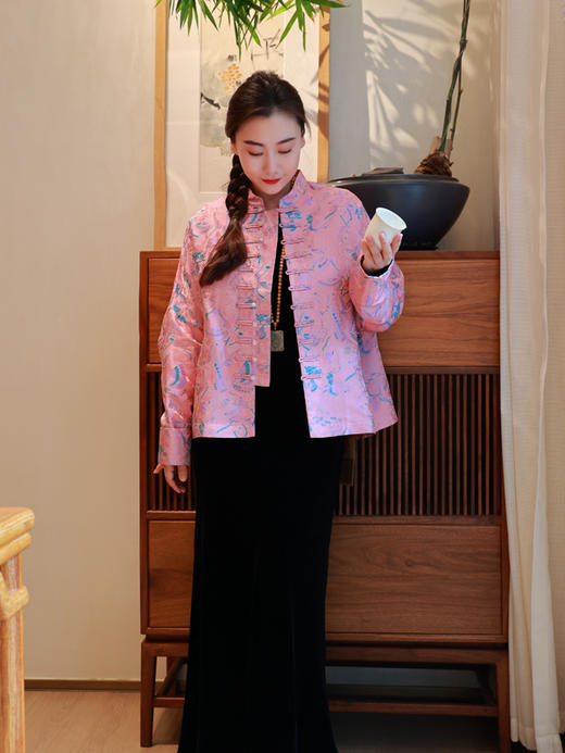【2026东衣作】新中式外套（25705176华桃） 商品图1