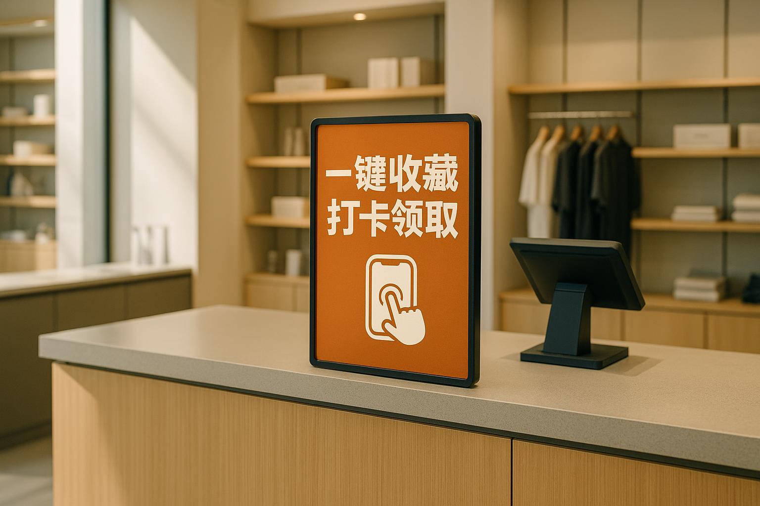 如何设置一键收藏打卡让顾客主动参与？