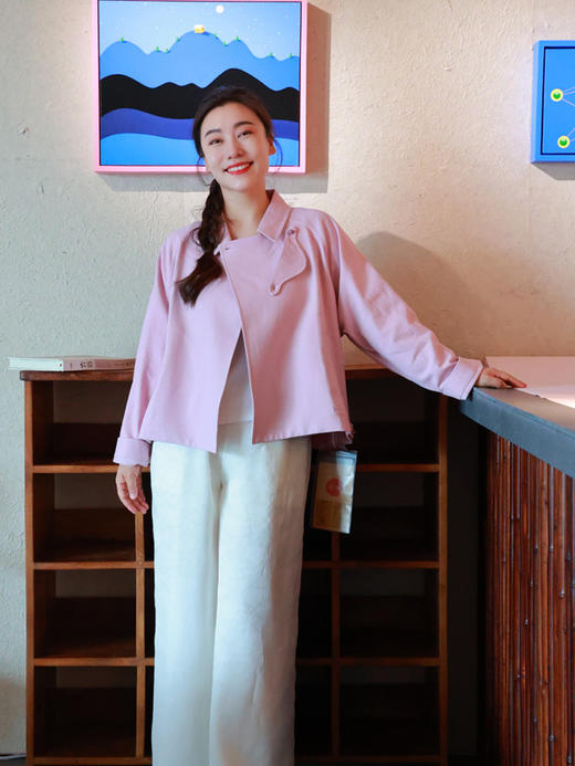 【2026东衣作】花野·外套（22705124粉黛） 商品图0