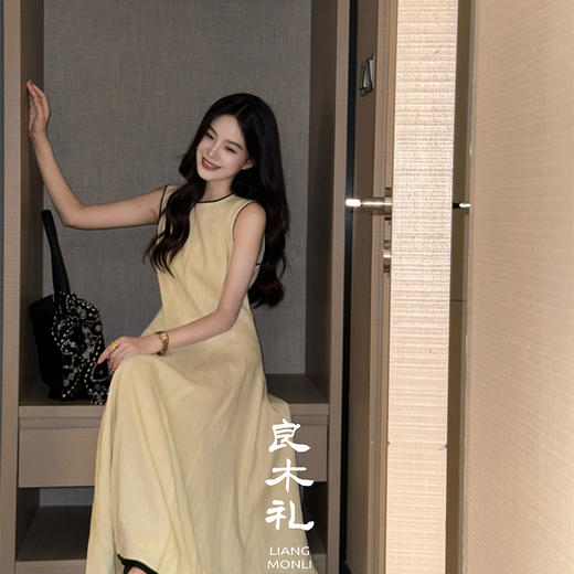 【预售7天】良木礼亚麻连衣裙（X7421） 商品图7
