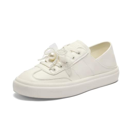 西村名物2025年秋季新款两穿小白鞋芭蕾德训鞋运动休闲鞋T25CM31931 商品图3