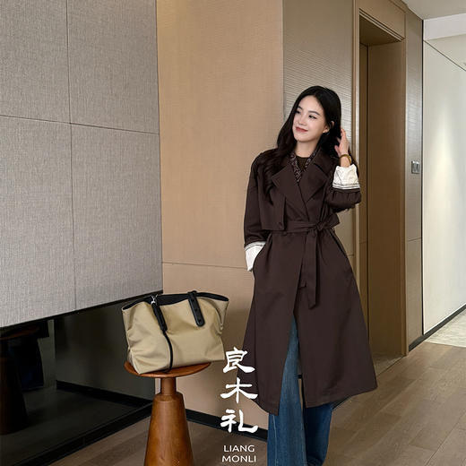 【预售7天】良木礼印花休闲大衣（Q258270） 商品图2