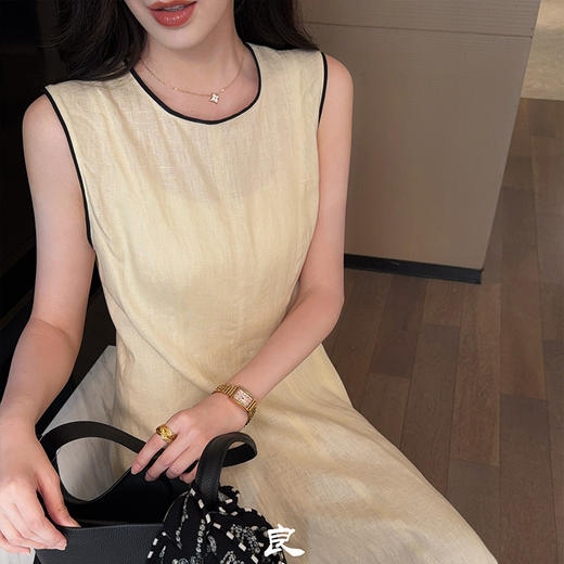 【预售7天】良木礼亚麻连衣裙（X7421） 商品图6