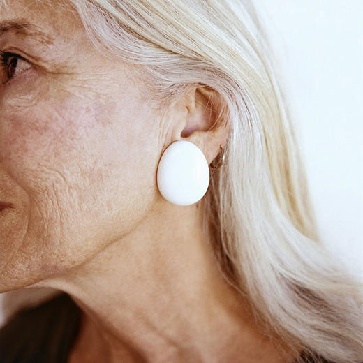 北京仓｜MONIES-Lima-白色 骨料 耳环［丹麦设计师］ 商品图0