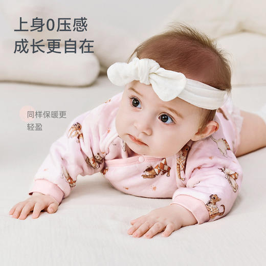 【2025年秋冬新品】ibaby×outlast太空科技恒温菱形格空气层绑带上衣 商品图3