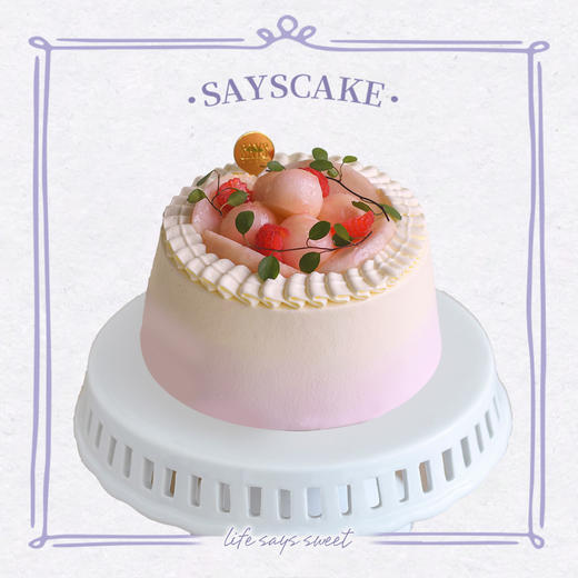 【预定】粉夏香草蜜桃戚风 Vanilla Peach Chiffon 商品图0