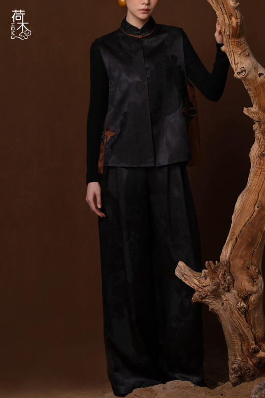 荷木HEMU丨莨绣·宽腿裤 商品图2