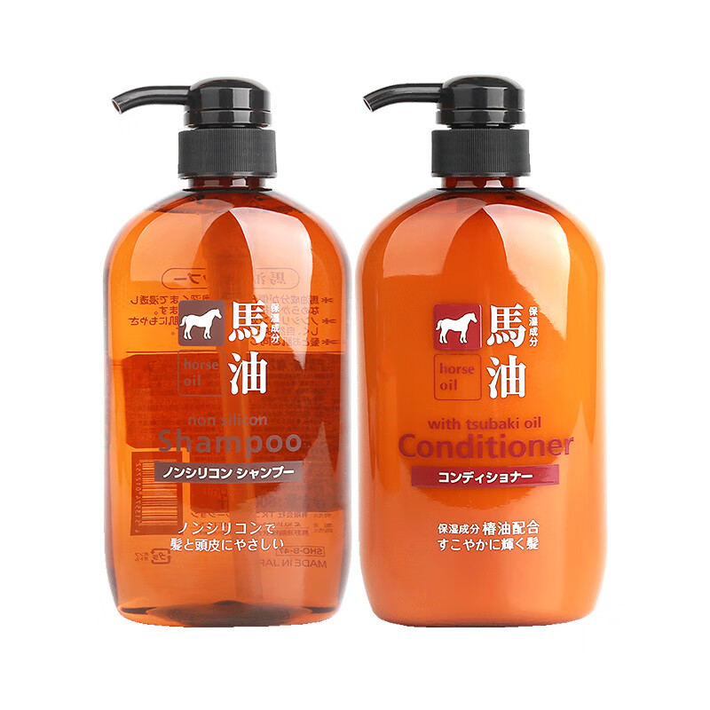 日本咖思美马油洗发液/护发素600ml 洗护受损发质滋养秀发 112025/112026