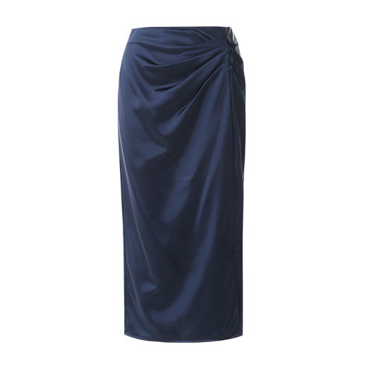 EITIE爱特爱夏季新款气质高级感提褶高腰显瘦半身裙7806503 商品图10