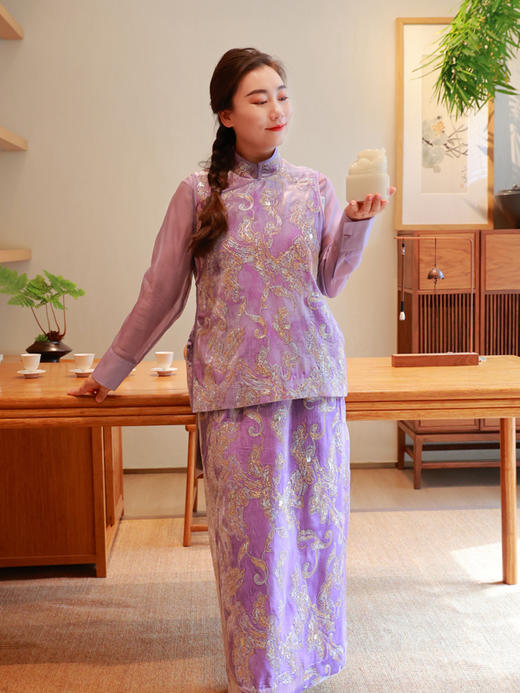 【2026东衣作】新中式半裙（25806088不争D983-1) 商品图4