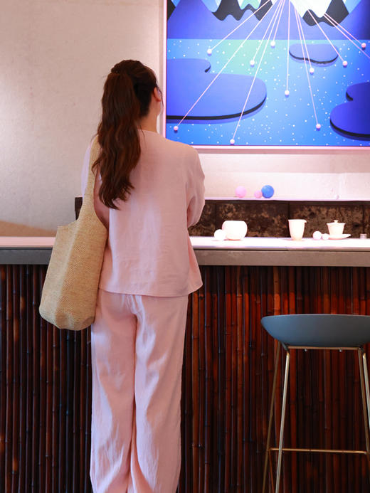 【抖音专属】且喜·新中式上衣（25810036-银红） 商品图3