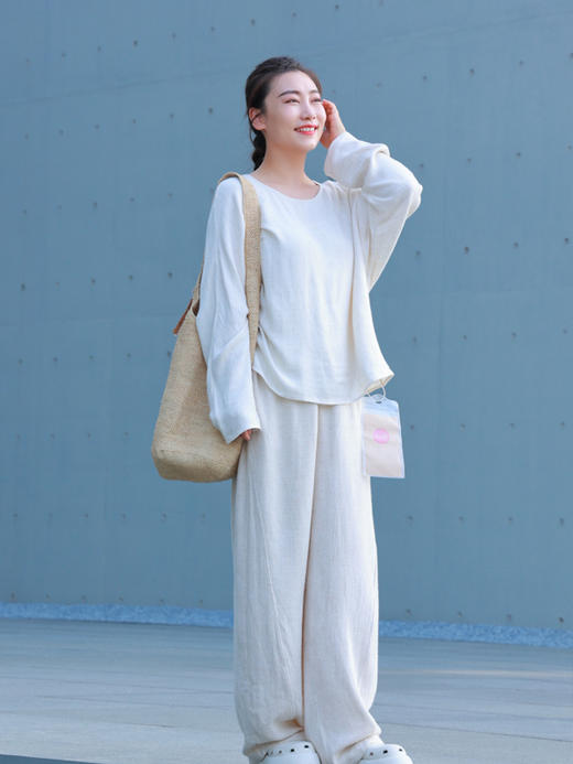 【抖音专属】新中式上衣（25708210-玉色） 商品图4