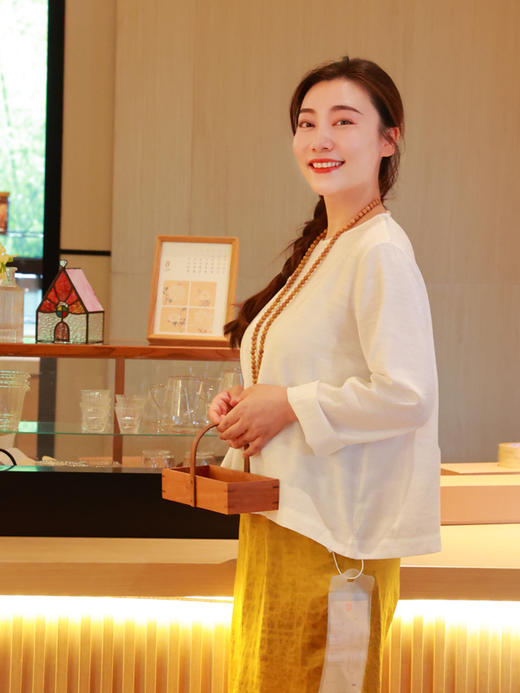 【2026东衣作】水云之涧·新中式上衣（25708182芸白） 商品图3