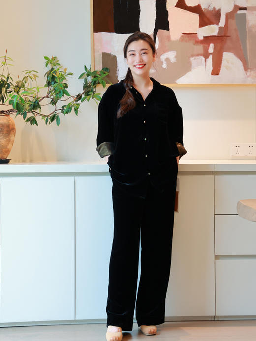 【2026东衣作】新中式衬衣+直筒裤（25810107+25809106-来财） 商品图4