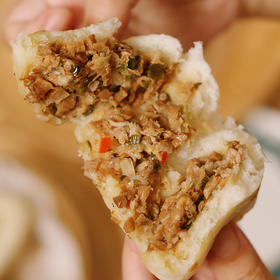 葱花馒头390克/袋（6个装）松软韧甜 内馅爆满脆嫩笋丁+鲜肉+清甜萝卜