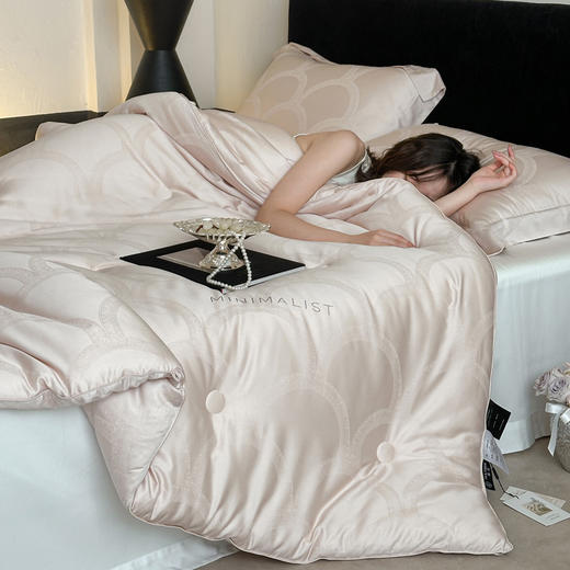【换季出清】自然醒天丝棉大提花系列-雅奢蚕丝蛋白被TD 商品图5