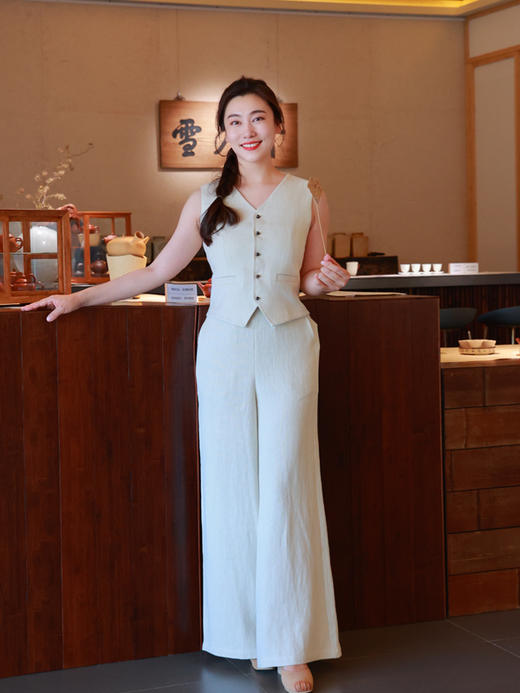 【抖音专属】随云·高腰阔腿裤（24709653随云-设计师） 商品图0